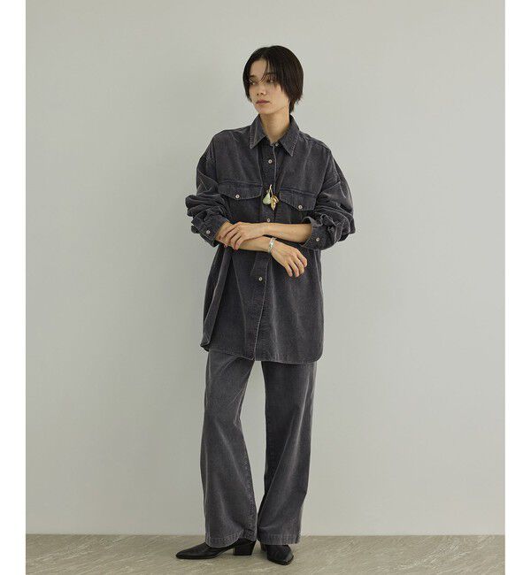 SALON adam et rope'「フェードコーデュロイオーバーシャツ / セットアップ対応」|シャツ・ブラウス|