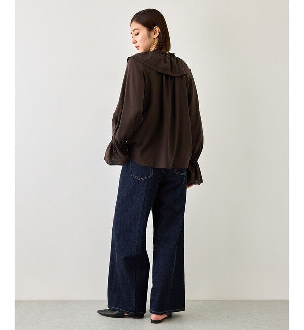 ROPE「【J'aDoRe・店舗限定サイズ】2WAYラッフルフリルブラウス(襟取り外し可能 )」|シャツ・ブラウス|