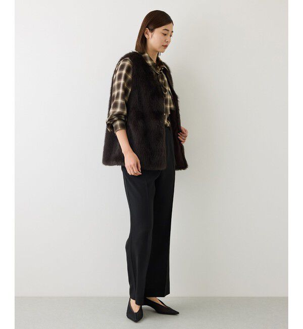 ROPE「【J'aDoRe・店舗限定サイズ】ボウタイ付きチェックシャツブラウス(取り外し可能 )」|シャツ・ブラウス|