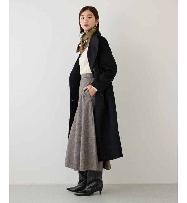 ROPE「【J'aDoRe・店舗限定サイズ】ガンクラブチェックセミフレアースカート/吸湿発熱」|スカート|
