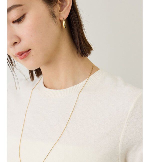 ROPE「【J'aDoRe・店舗限定サイズ】コットンモールパール釦ペプラムプルオーバー」|ニット・セーター|