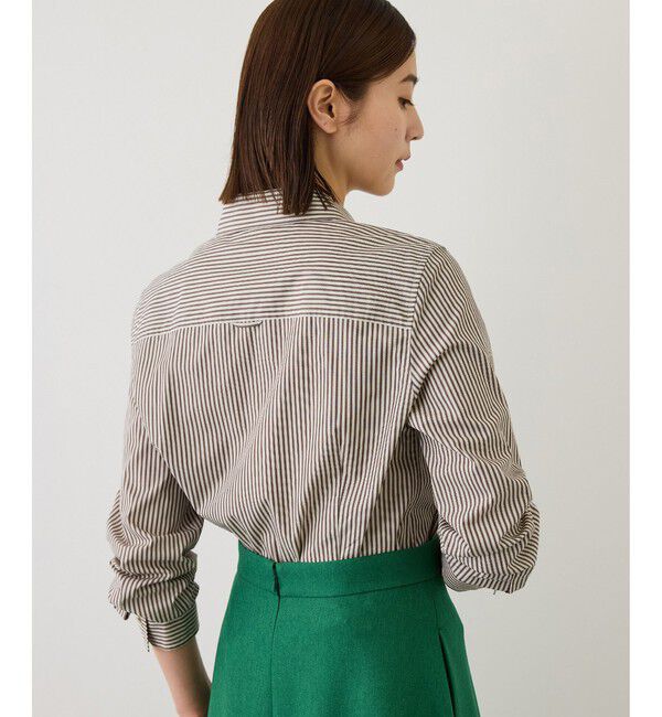 ROPE「【J'aDoRe・店舗限定サイズ】先染めコットンストライプシャツ」|シャツ・ブラウス|