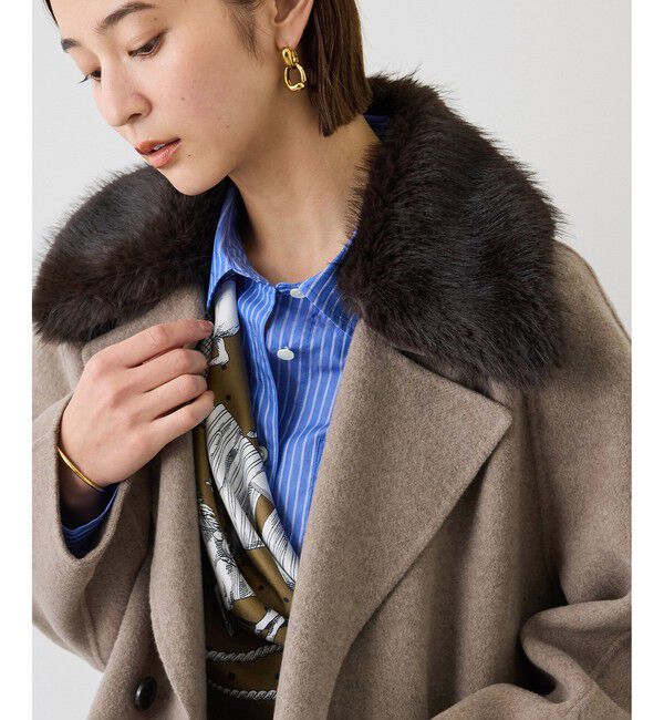 ROPE「【J'aDoRe・店舗限定サイズ】先染めコットンストライプシャツ」|シャツ・ブラウス|