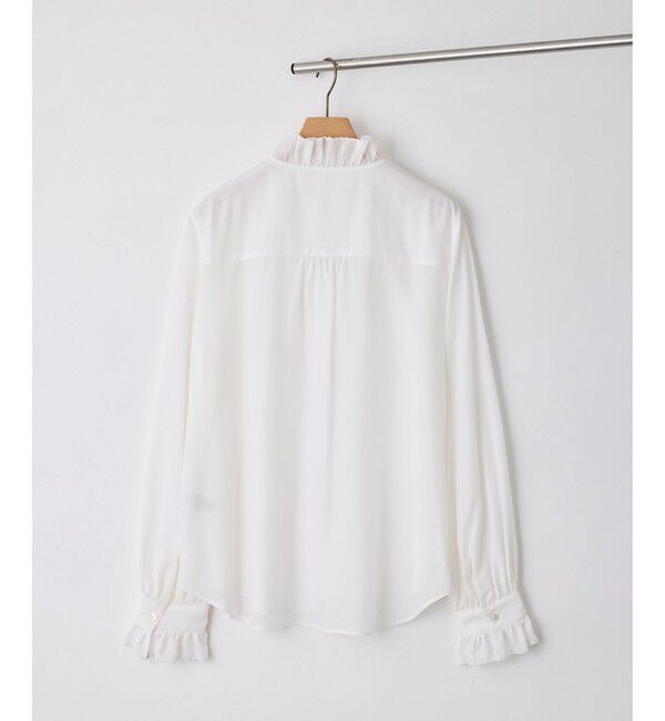 ROPE「【J'aDoRe・店舗限定サイズ】エンブロイダリーフリルブラウス」|シャツ・ブラウス|