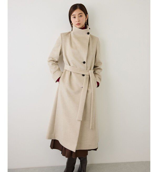 ROPE「【一部J'aDoRe限定カラー】プレミアムカシミヤロングコート/マルチWAY・逸品・26AW」|ステンカラーコート|