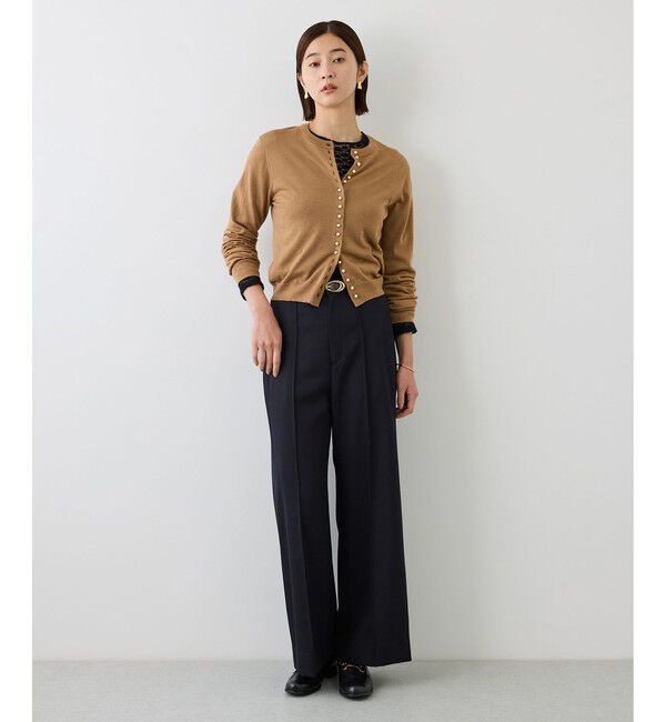 ROPE「【J'aDoRe・店舗限定サイズ】センタープレスワイドパンツ」|スラックス|