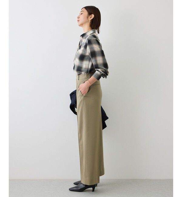 ROPE「【J'aDoRe・店舗限定サイズ】センタープレスワイドパンツ」|スラックス|