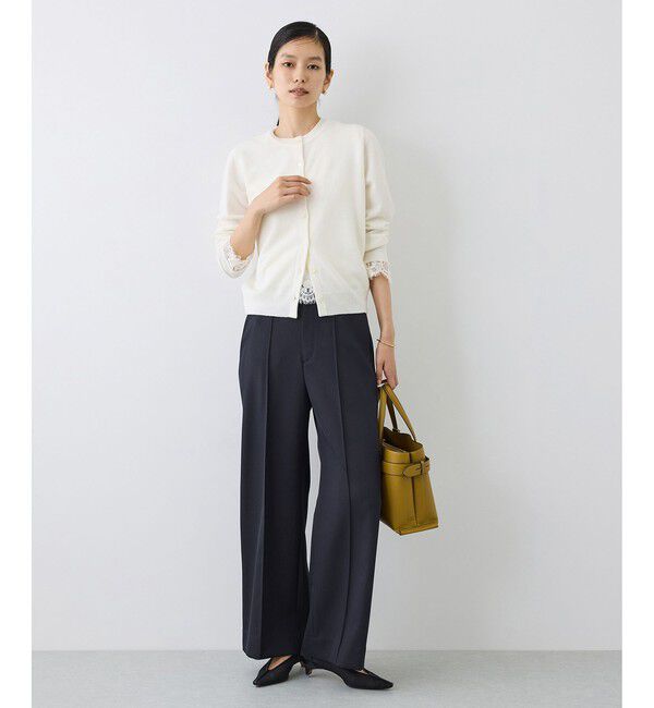 ROPE「【J'aDoRe・店舗限定サイズ】センタープレスワイドパンツ」|スラックス|