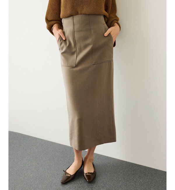 ROPE「【J'aDoRe・店舗限定サイズ】[美人スカート]キュプラ混ポケット付きタイトスカート/26AW」|スカート|