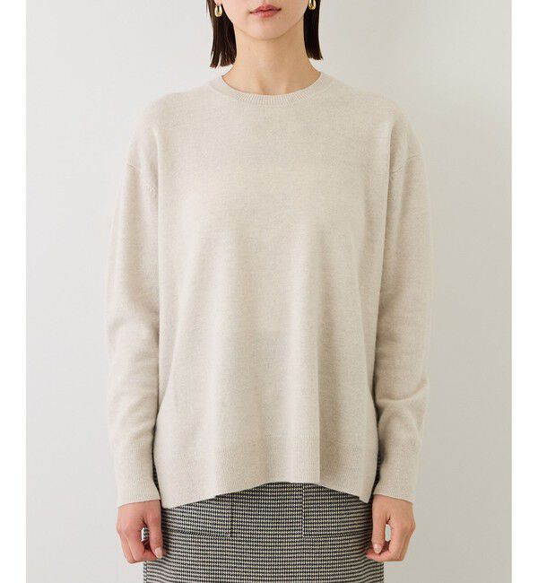 ROPE「【一部WEB限定カラー/J'aDoRe・店舗限定サイズ】カシミヤブレンドサイドスリットニット」|ニット・セーター|