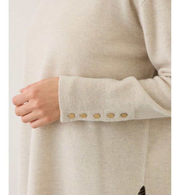 ROPE「【一部WEB限定カラー/J'aDoRe・店舗限定サイズ】カシミヤブレンドサイドスリットニット」|ニット・セーター|