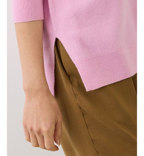 ROPE「【一部WEB限定カラー/J'aDoRe・店舗限定サイズ】カシミヤブレンドサイドスリットニット」|ニット・セーター|