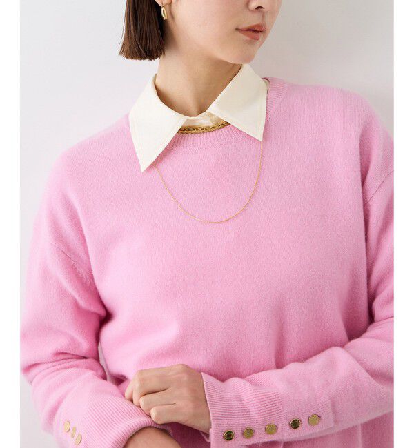 ROPE「【一部WEB限定カラー/J'aDoRe・店舗限定サイズ】カシミヤブレンドサイドスリットニット」|ニット・セーター|