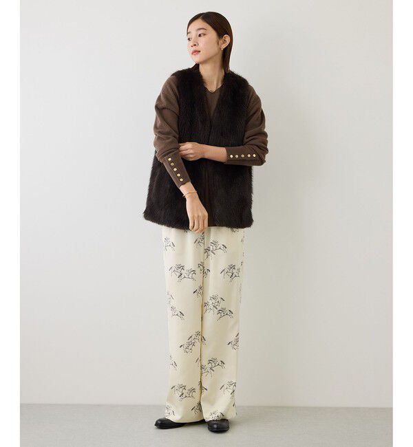 ROPE「【一部WEB限定カラー/J'aDoRe・店舗限定サイズ】カシミヤブレンドサイドスリットニット」|ニット・セーター|