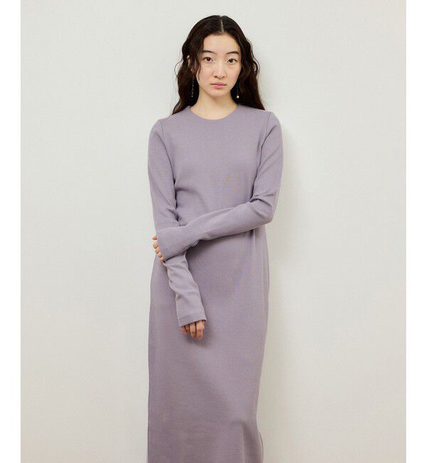 ADAM ET ROPE'「BOTANICAL DYED  DRESS	」|ワンピース|ラベンダー(52)