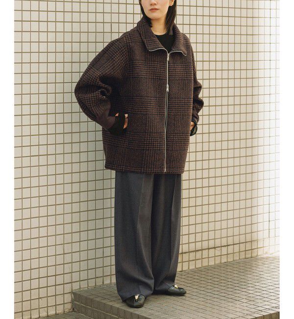 ADAM ET ROPE'「【定番】ヘリンボンツイードボンディングコーディガン」|その他|