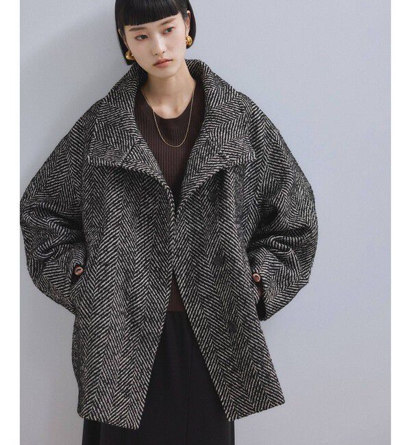 ADAM ET ROPE'「【WEB限定】・【定番】スタンドカラーウールミドルコート」|その他|
