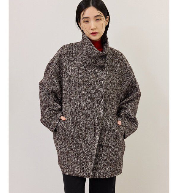 ADAM ET ROPE'「【WEB限定】・【定番】スタンドカラーウールミドルコート」|その他|