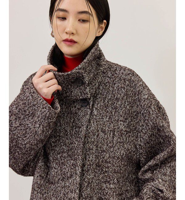 ADAM ET ROPE'「【WEB限定】・【定番】スタンドカラーウールミドルコート」|その他|