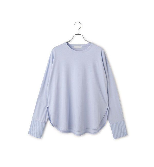 ADAM ET ROPE'「シャツカフスロングスリーブTシャツ」|シャツ・ブラウス|