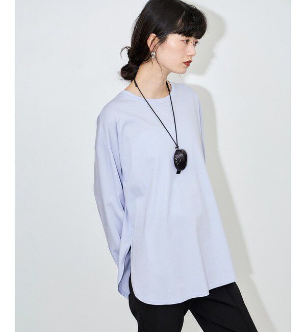 ADAM ET ROPE'「シャツカフスロングスリーブTシャツ」|シャツ・ブラウス|