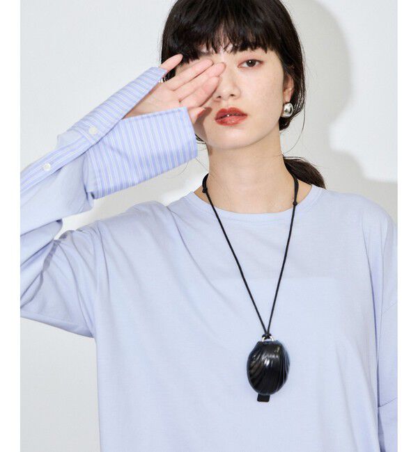 ADAM ET ROPE'「シャツカフスロングスリーブTシャツ」|シャツ・ブラウス|