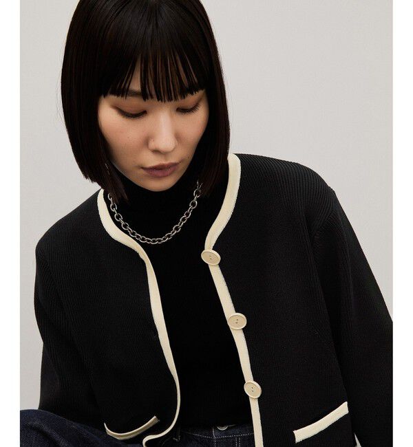 ADAM ET ROPE'「【WEB限定】コンパクトニットジャケット」|カーディガン|