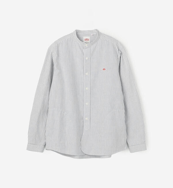 DANTON「DANTON | オックスフォード バンドカラーシャツ STRIPE MEN」|シャツ・ブラウス|