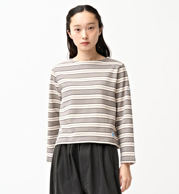 ORCIVAL「ORCIVAL | コットンロード クルーネック長袖カットソー MULTI WOMEN」|Tシャツ・カットソー|GREY系2