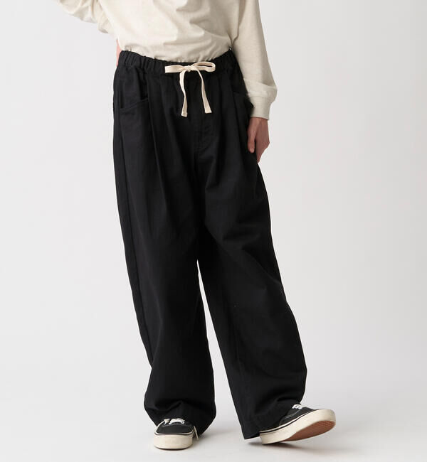 DANTON「DANTON | 2タック イージーパンツ MEN」|チノ|BLACK
