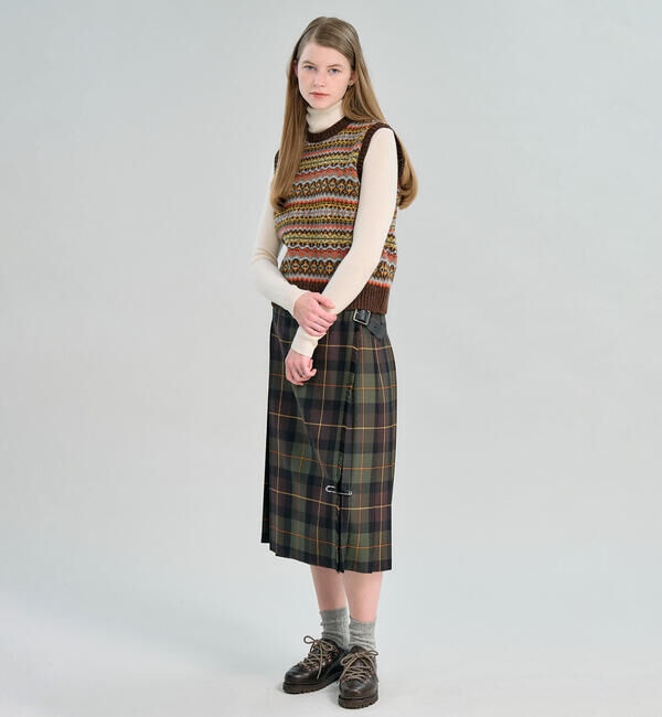 Morris & Sons「MORRIS & SONS | フェアアイル クルーネックベスト WOMEN」|ベスト・ジレ|