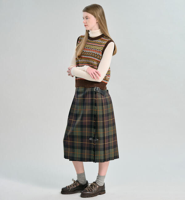 Morris & Sons「MORRIS & SONS | フェアアイル クルーネックベスト WOMEN」|ベスト・ジレ|