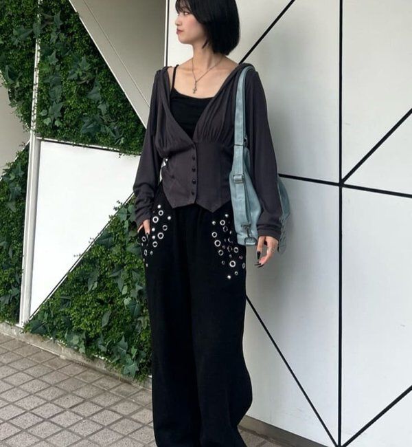  「【26AW LOOK掲載品番】コルセットフーディ」|Tシャツ・カットソー|