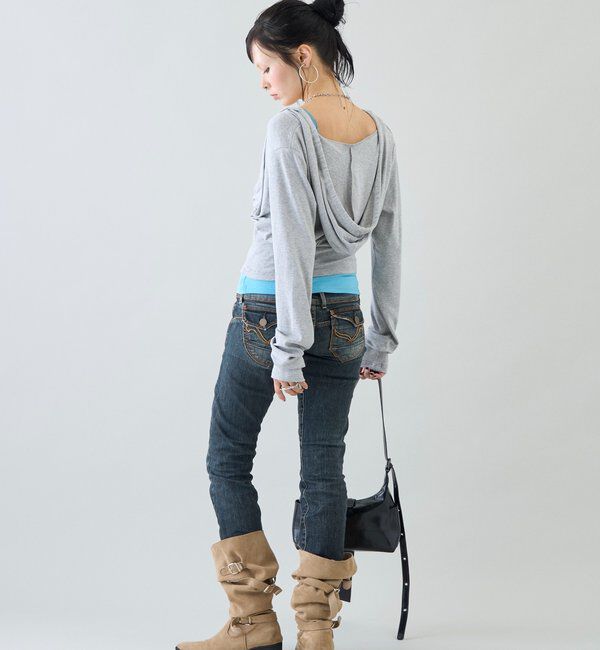 「【26AW LOOK掲載品番】コルセットフーディ」|Tシャツ・カットソー|