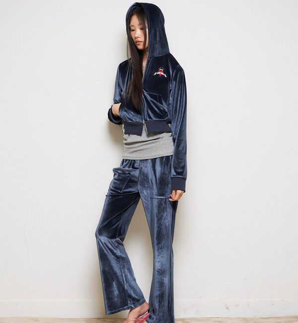  「【26AW LOOK掲載品番】ベロアインクドチビパーカー」|パーカー|