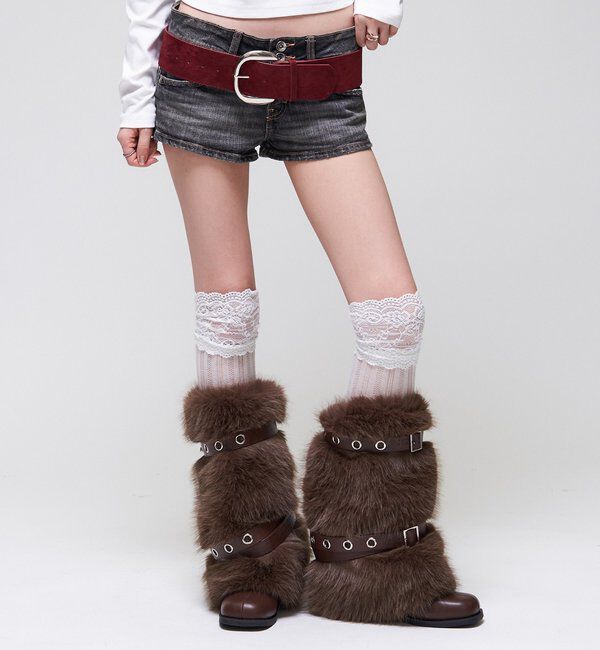  「【26AW LOOK掲載品番】スウェードワイドベルト」|ベルト|
