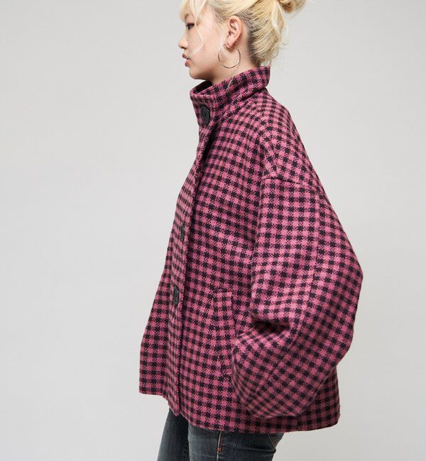  「【26AW LOOK掲載品番】【WEB限定カラー】ビッグボタンアシメハーフコート」|その他|