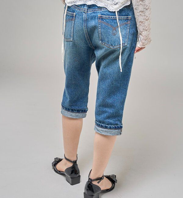  「【26AW LOOK掲載品番】2wayラギッドファーカプリ」|デニム|