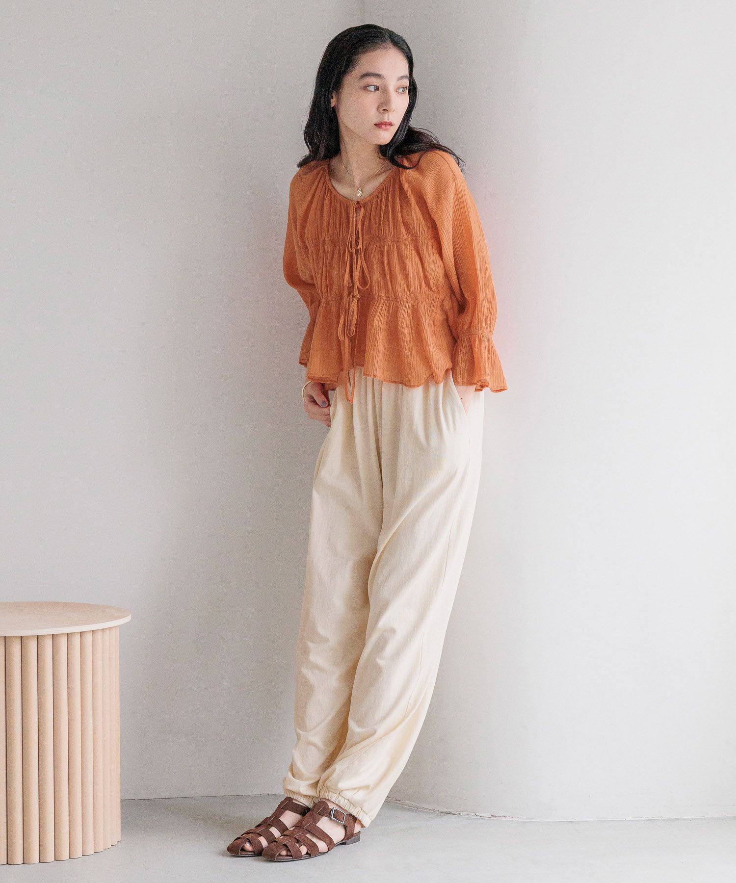 LOWRYS FARM「ヨウリュウシャーリングショート６Ｓ」|シャツ・ブラウス|