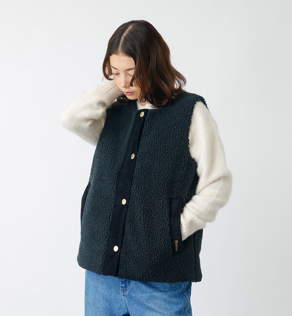 Rouge vif「【BARBOUR/バブアー】DULSIE LINER / ボアベスト / 秋アウ」|ベスト・ジレ|
