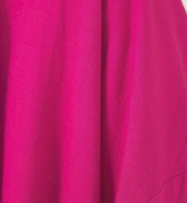 abahouse mavie「レーヨンリネントッパー」|ノーカラーコート|