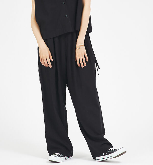 abahouse mavie「【セットアップ対応】レーヨンリネンワイドパンツ」|その他|