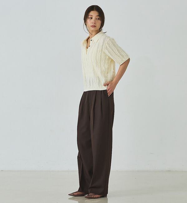 abahouse mavie「タックワイドスラックス」|その他|