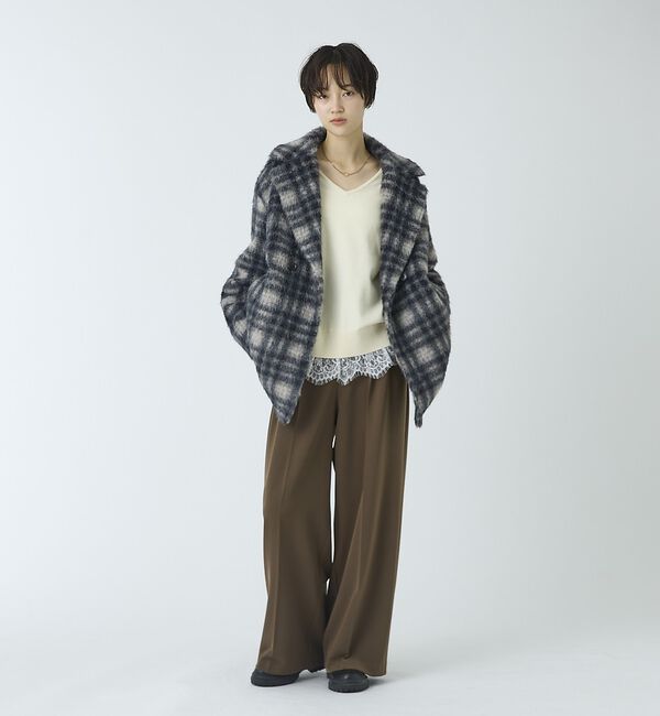 abahouse mavie「シャギーコート【予約】」|ピーコート|