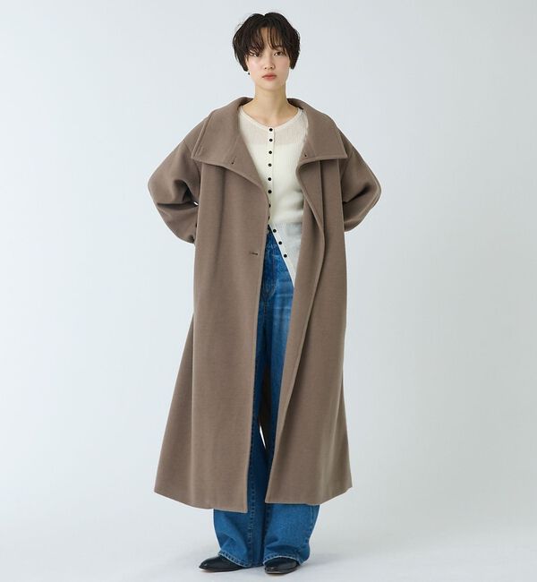 abahouse mavie「スタンドカラーロングコート【予約】」|その他|