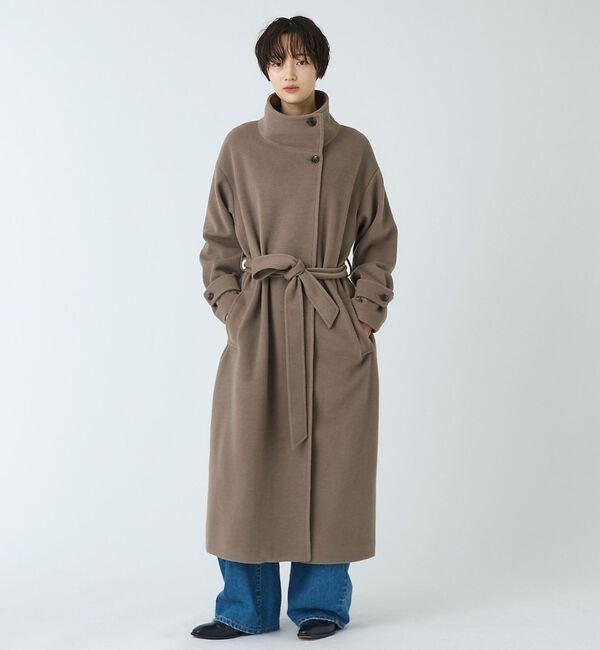 abahouse mavie「スタンドカラーロングコート【予約】」|その他|