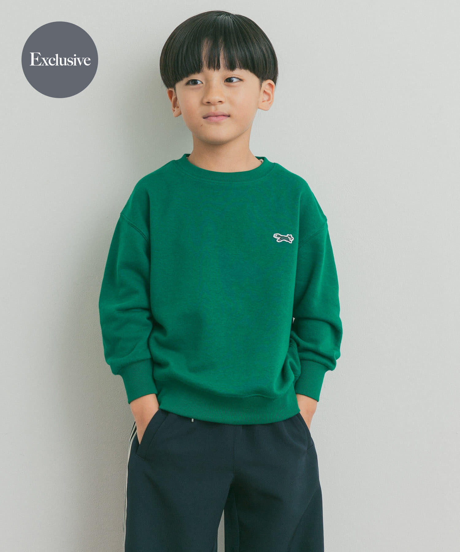 URBAN RESEARCH DOORS「『親子ﾘﾝｸ』『別注』PENNEYS&times;DOORS THE FOX 裏毛ｸﾙｰﾈｯｸｽｳｪｯﾄ(KIDS」|その他|グリーン