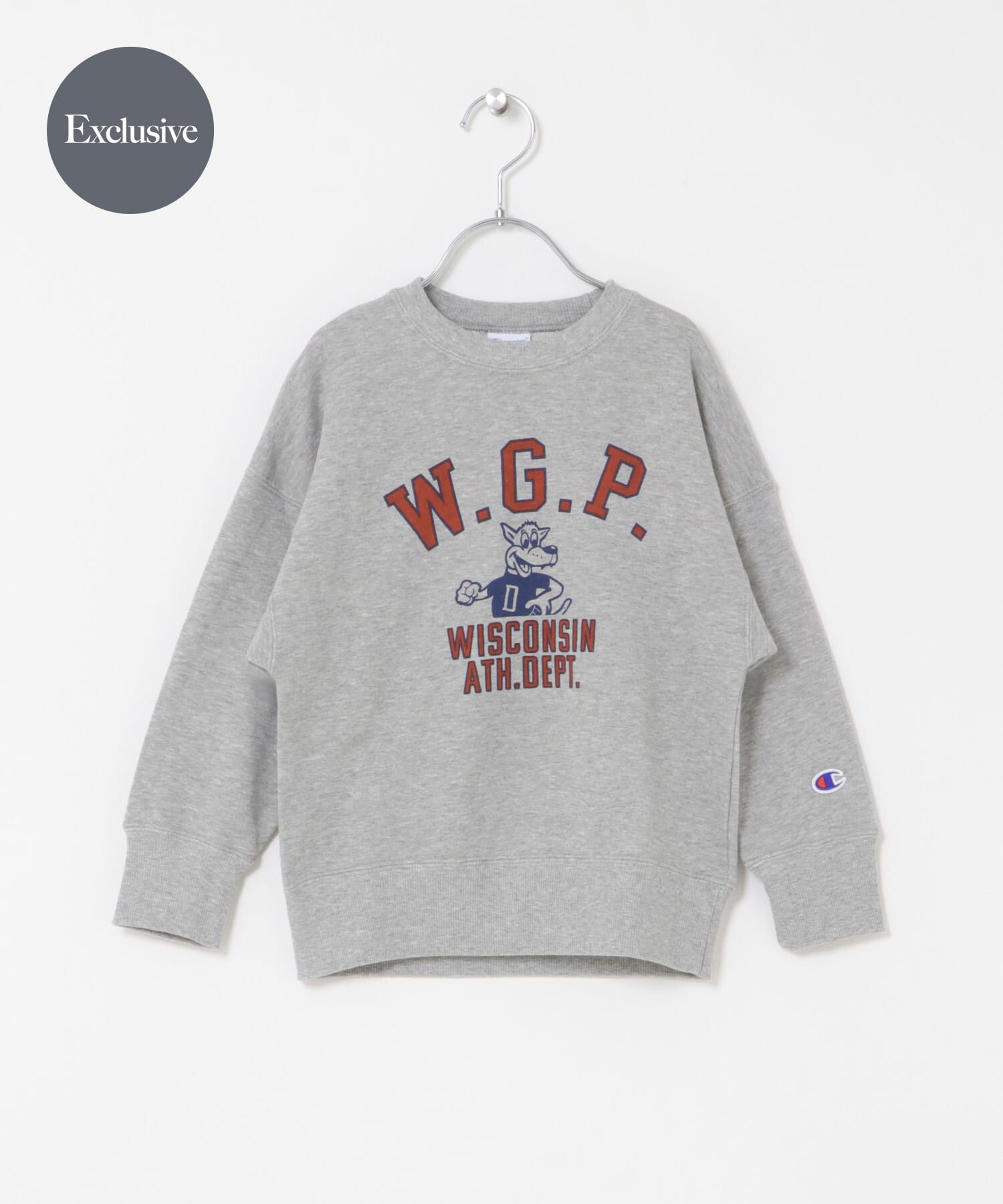 URBAN RESEARCH DOORS「『別注』Champion&times;DOORS　アニマルプリント SWEATSHIRTS(KIDS)」|その他|グレー