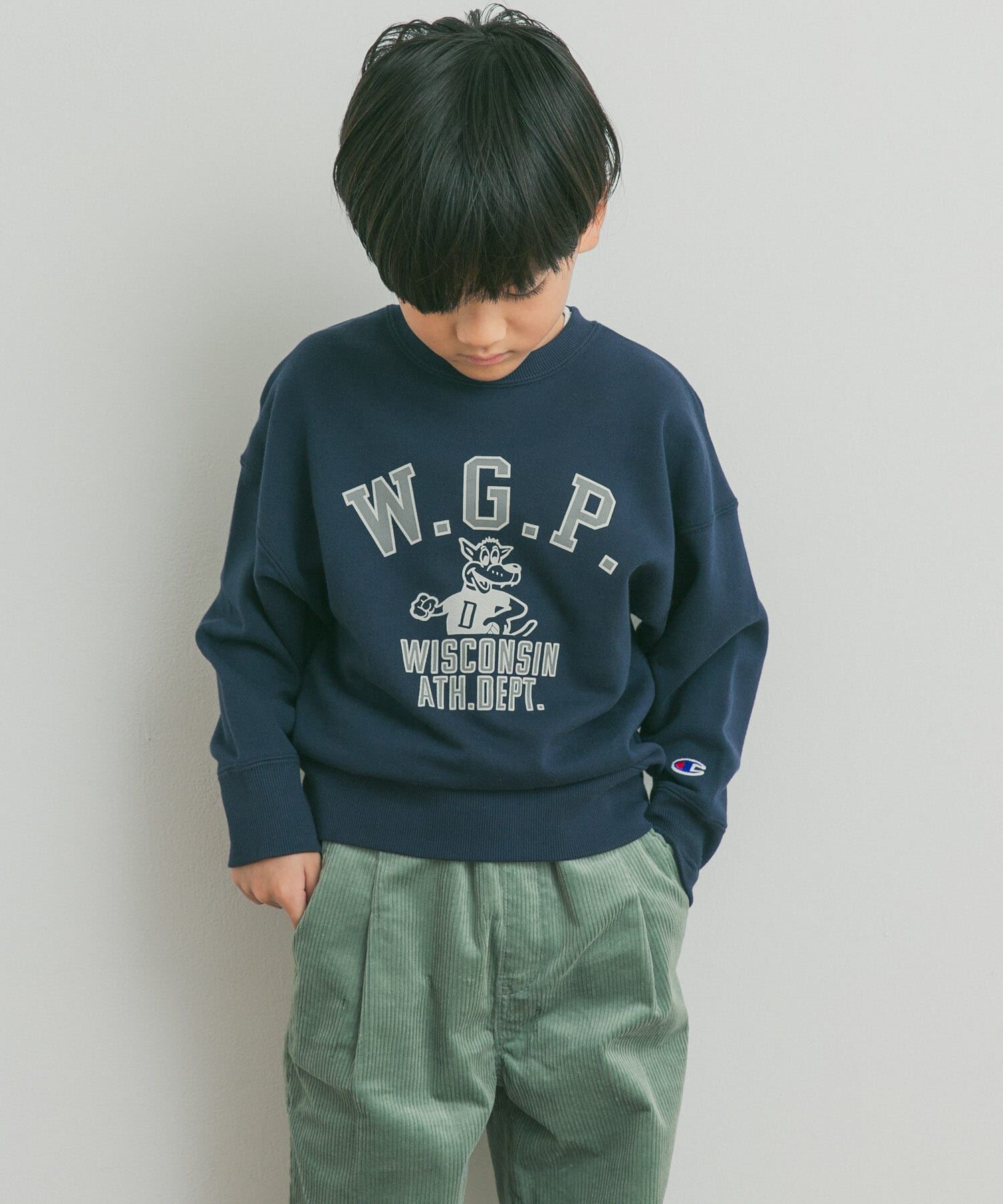 URBAN RESEARCH DOORS「『別注』Champion&times;DOORS　アニマルプリント SWEATSHIRTS(KIDS)」|その他|