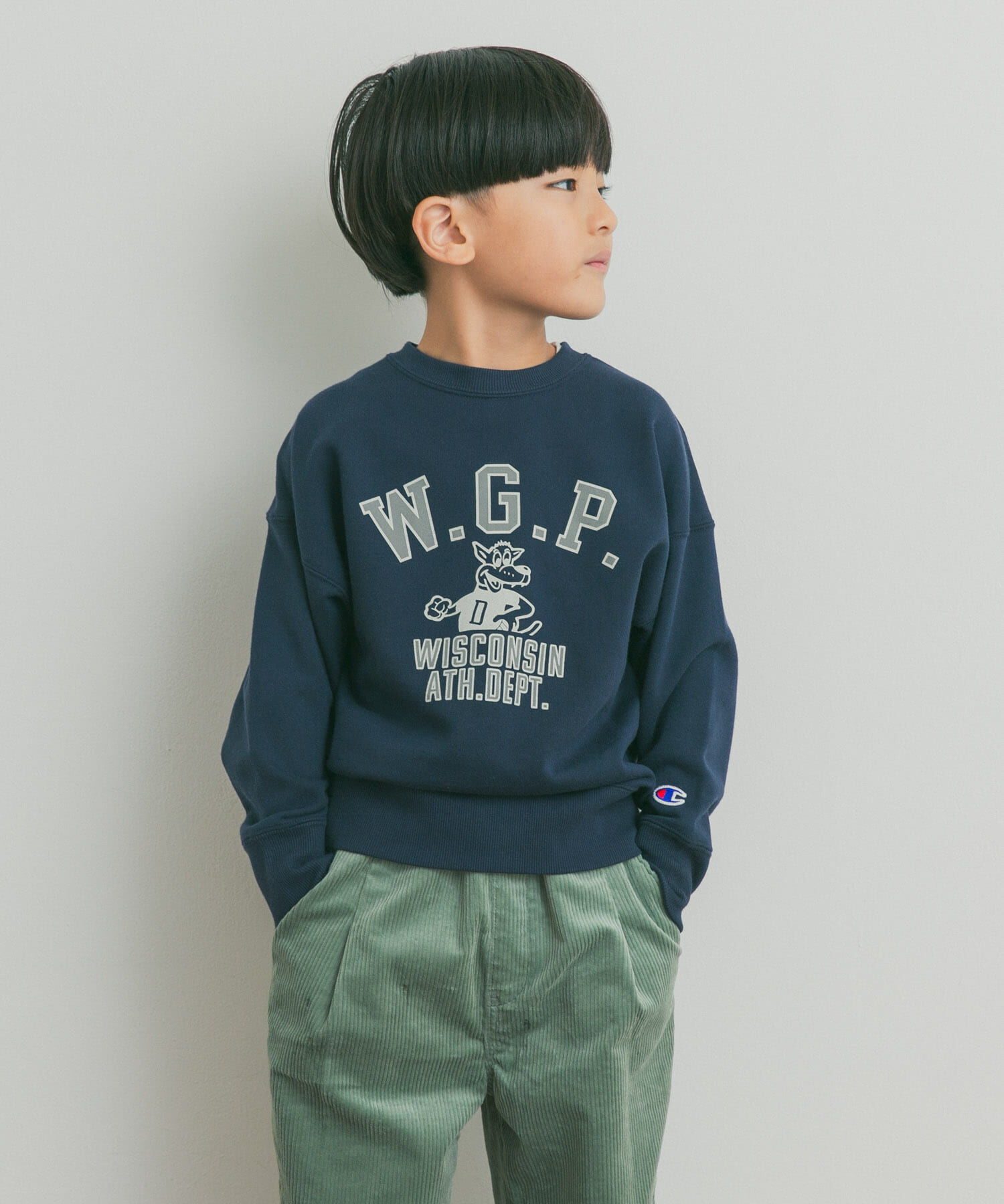 URBAN RESEARCH DOORS「『別注』Champion&times;DOORS　アニマルプリント SWEATSHIRTS(KIDS)」|その他|